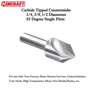 3pcs 82 Degree Single Flute <strong>Countersink</strong> Set Straight Shank <strong>Drill</strong> Bits for Metal <strong>Countersink</strong> - Product Image 4