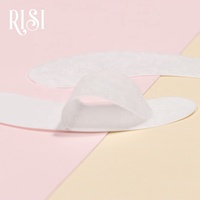 RISI Bantalan Mata Di Bawah Serat Bebas Lengket Gel Gel Eye Pad Vegan Sekali Pakai Hidrogel Bulu Mata Gel Patch