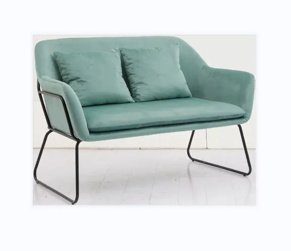 Modern velvet Sofa Chair Two Seat SOFA European Style