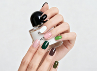 Vernis Gel UV LED HS en Gros, Sans TPO, Super Noir, Super Blanc, Haute Pigmentation, Couleurs Classiques, Rouge, pour Manucure et Nail Art, OEM