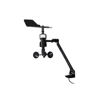 Sensor Anemómetro RK120-01 Combinado de 3 Copas para Velocidad y Dirección del Viento con Soporte de Montaje para Embarcaciones