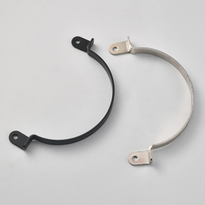 Platinum Link Curved Cabinet Handle Bar Metal Black And <b>Silver</b> Modern Simple Design For Cabinet <b>Doors</b> - Product Image 3