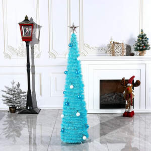 210CM classique crayon arbre <span class=keywords><strong>artificiel</strong></span> blanc neige floqué arbres <span class=keywords><strong>de</strong></span> noël métal <span class=keywords><strong>pied</strong></span> <span class=keywords><strong>sapin</strong></span> blanc crayon décoré arbre <span class=keywords><strong>de</strong></span> noël - Product Image 3