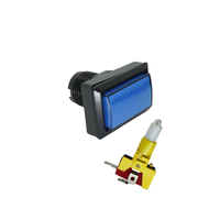Interrupteur de démarrage à bouton rectangulaire universel 50*33mm pour Machines de jeu et d'arcade pour flipper boxe et jeux à pièces