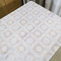 Nappe élégante en dentelle imprimée en relief colorée, blanche, pour mariages, banquets et fêtes
