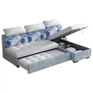 Multifunctional Sofa Cum Bed High Quality New Design L Shape Modern Living Room Sofa Home Furniture AMERICAN STYLE Wood Foldable