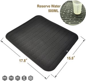 Tappetino per l'asciugatura dei piatti in Silicone resistente di grandi dimensioni e resistenti al calore tovagliette per tovagliette per asciugatura da cucina a casa - Product Image 2