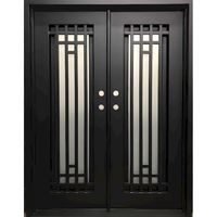 Porte de sécurité antivol en fer forgé Prima Postmodern, avec écran en fibre de verre et acier inoxydable, garantie 5 ans, pour écoles et supermarchés