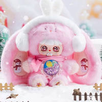 Sugar Heart Lily Rabbit Town Warm Whispering Series Llavero de Peluche Sorpresa, Figura de Juguete Artístico de Moda, Mini Peluche, Colgante para Bolso