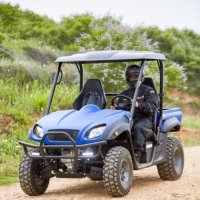 Véhicule utilitaire électrique 4x4 certifié CEE 10KW, type Side-by-Side, pour le transport de marchandises en forêt, sur sentiers, dans les parcs et pour les travaux de service