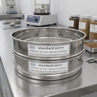 Laboratory Stainless Steel Soil Aggregate Sand for Sieve Particle Analysis Tamis Manual Sieve Set High Accuracy 1% ISO