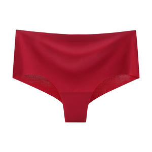 Braguitas de Mujer de Talla Única, Cintura Media, Levanta Glúteos, para Ejercicio Físico, Transpirables, Ecológicas, de Modal/Algodón, Rojo, Ropa Interior 3D - Product Image 4