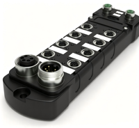 Module d'E/S distribué KRONZ PROFINET IP67 2DI 12DO 1AI 0/4-20mA M12 pour l'automatisation industrielle et le montage sur machine