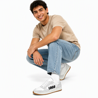 Chaussures de skate décontractées pour hommes avec logo personnalisé, baskets basses respirantes, chaussures de marche personnalisées pour hommes