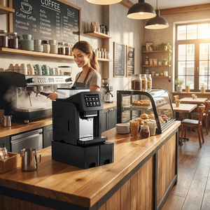 เครื่องชงกาแฟอัตโนมัติเต็มรูปแบบ PANCERKA หน้าจอสัมผัส 7 นิ้ว จากโรงงานโดยตรง 10 ฟังก์ชั่น ชงได้ทั้งลาเต้ คาปูชิโน่ เหมาะสำหรับโรงแรม บ้าน และสำนักงาน - Product Image 3
