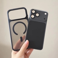 Étui magnétique avec autocollant arrière de couleur assortie sans couture pour iPhone 14 Pro, transforme en iPhone 18 Pro, protection intégrale contre les chocs pour l'appareil photo