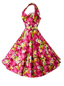 Abito Daiquiri alla <span class=keywords><strong>fragola</strong></span> senza maniche stile Vintage anni 1950 alla moda - Product Image 3