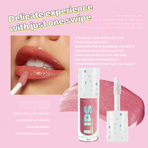 Huile à lèvres Marque privée Gloss à lèvres bio personnalisé Nourrissant Volumateur Huile à lèvres repulpante extrêmement hydratante - Product Image 2