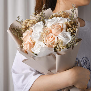 Gypsophila rose mixed and dried bouquet for girlfriend confession girlfriend birthday Valentine's Day gift wholesale - Product Image 2