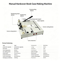 Máquina Profesional Manual para Hacer Cubiertas de Libros de Tapa Dura, 700x570 mm, para la Producción de Diferentes Tamaños de Cubiertas de Libros
