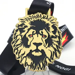 Harz medaillen Kostenlose Beschriftung Benutzer definierte Crystal Trophy Pocket Jewel Promotion Tiger Anstecknadel Making Medal Event Custom