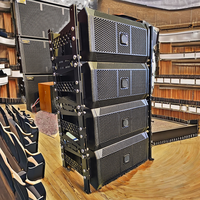 ZDQF Enceinte passive Line Array simple 6 pouces en bois pour intérieur, équipement audio, avec 60W de puissance de crête/480W de sortie