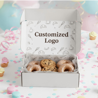 Boîte à chocolat en carton ondulé haut de gamme personnalisée, emballage cadeau pour biscuits, gâteaux, avec matériaux recyclés et logo personnalisé
