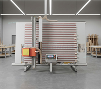 Scie à panneaux verticale automatique de haute précision pour le travail du bois, idéale pour la découpe de panneaux en contreplaqué et MDF