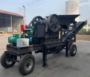 Di Động Diesel Máy Nghiền Đá Sản Xuất Toàn Bộ Nhà Máy Đá Cẩm Thạch Granite Thạch Anh Nghiền Đá Máy Nghiền Hàm Với Rung Màn Hình - Product Image 6