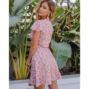 Vrouwen Kleding Leveranciers Vrouwen Kleding Korte Rechte Jurken 9 Jaar Bron Leverancier Leuke Casual Jurken Zomer Bloemenprint Mini