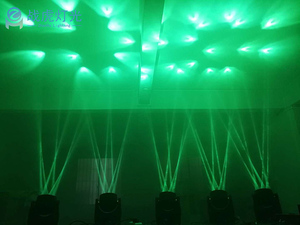 Chất lượng cao 6 cái mắt ong di chuyển đầu ánh sáng nhấp nháy mini hiệu ứng mắt ong ánh sáng cho thanh Disco DJ Câu lạc bộ Đêm ánh sáng sân khấu - Product Image 4