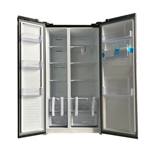 Commercio all'ingrosso della fabbrica porte di vetro temperato fianco a fianco di grande capacità porte doppie con distributore di acqua <span class=keywords><strong>frigo</strong></span> frigorifero - Product Image 3