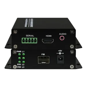 Transmissor de vídeo 1 canal sem compressão 4k, interface multimídia de alta definição, transmissor de fibra óptica e receptor multiplexer