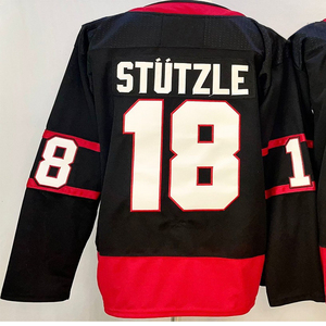Men's Stitched Hockey Jerseys 7 Brady Tkachuk 18 Tim Stutzle 72 <strong>Thomas</strong> Chabot - Product Image 3