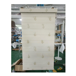 Thêu Hoa Vải không dây ngựa vằn Shades kép Sheer Con lăn cửa sổ Shades - Product Image 1