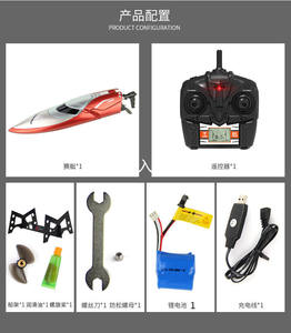 JH106 Étanche Sous-Marine Haute Vitesse <span class=keywords><strong>Rc</strong></span> <span class=keywords><strong>26Cc</strong></span> Crocodile Poisson <span class=keywords><strong>Bateau</strong></span> Jouet Retour Automatique Prêt-à-Partir Expert - Product Image 4