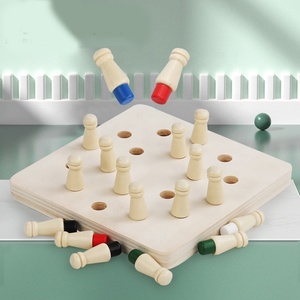 Giáo Dục Đồ Chơi Bằng Gỗ Bộ Nhớ Cờ Vua Bộ Nhớ Phân Loại Trò Chơi Phù Hợp Với Thanh Trò Chơi Cờ Vua Cho Trẻ Em - Product Image 2