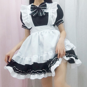 Miracle Nikki Anime Maid Cosplay Dress Set Black <b>White</b> Lolita Women Adult Costume - Product Image 3