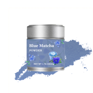 Poudre de <span class=keywords><strong>Matcha</strong></span> Bleue Biologique Personnalisée aux Fleurs de Papillon 50g/Boîte - Product Image 1