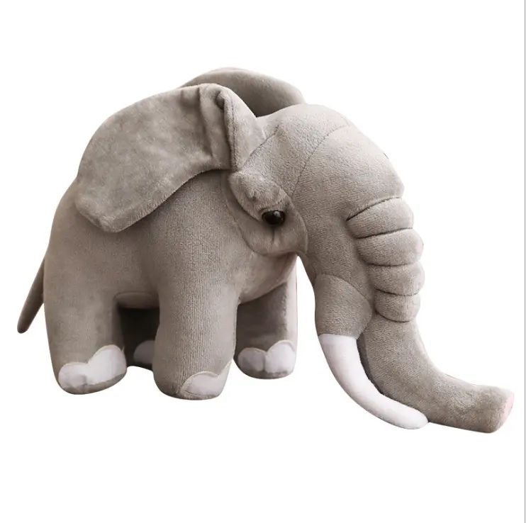Custom weighted elephant anxiety stuffed plush toy Cute Jumbo Elephant Plush Doll Stuffed Animal elephant plushie