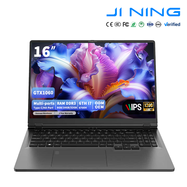 2026 New Portable Long Battery Life Gaming Laptop 16 Inch Intel I7 Quad Core P106 16GB 32GB 1TB SSD IPS Windows 11 Business