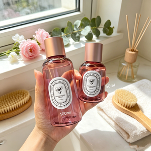<span class=keywords><strong>Bouteille</strong></span> Vide de Marque Privée Rose Doré Rose pour Huile Essentielle, Sérum Capillaire et Soins des Cheveux en <span class=keywords><strong>Plastique</strong></span> – Emballage 50ml <span class=keywords><strong>100ml</strong></span> - Product Image 1