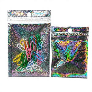 Factory Wholesale 11x16cm Laser Self-Sealing Bag Custom Transparent Self Sealing Jewelry <b>Packaging</b> Bag - Product Image 1