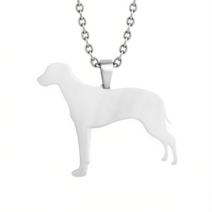 Collier avec pendentif chien Rhodesian Ridgeback, ornement élégant en métal, fournitures pour animaux de compagnie - Product Image 1