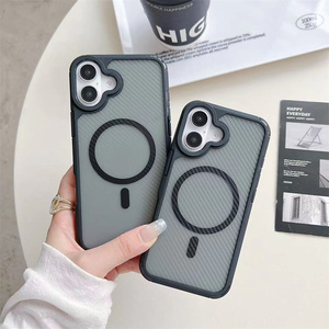 Sợi Carbon PC Chống Sốc Từ Tính Phí Không Dây Trường Hợp Đối Với <span class=keywords><strong>iPhone</strong></span> 17 Không Khí 16E 16 15 14 13 12 11 Pro Cộng Với Max X XR 6 7 <span class=keywords><strong>8</strong></span> Bìa - Product Image 5