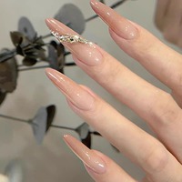 10 Tailles Populaires de Faux Ongles à Presser – Ongles Élégants aux Tons Pêche et Nude pour Mariage et Séance Photo – Capsules d'Ongles Amovibles
