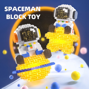 Jouet de construction <span class=keywords><strong>en</strong></span> blocs Spaceman, ensemble de blocs de construction <span class=keywords><strong>en</strong></span> plastique DIY, <span class=keywords><strong>puzzle</strong></span> pour enfants, jouet d'assemblage, blocs de construction - Product Image 1
