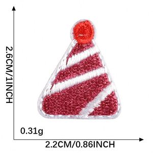 Parche termoadhesivo mini de bordado lindo con diseño de vela y gorro de cumpleaños de primavera para decoración de equipaje y bolsos - Product Image 5