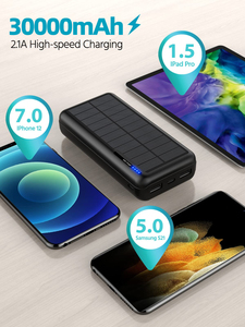 HYTO Chargeur <span class=keywords><strong>solaire</strong></span> Power Bank Power Station 30000mAh Power Bank Chargeur de téléphone <span class=keywords><strong>portable</strong></span> <span class=keywords><strong>Batterie</strong></span> mobile pour le camping en plein air - Product Image 2