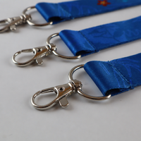Lanière de cou personnalisée par sublimation, double face, couleur intégrale, porte-badge en polyester pour événements, conférences, salons professionnels